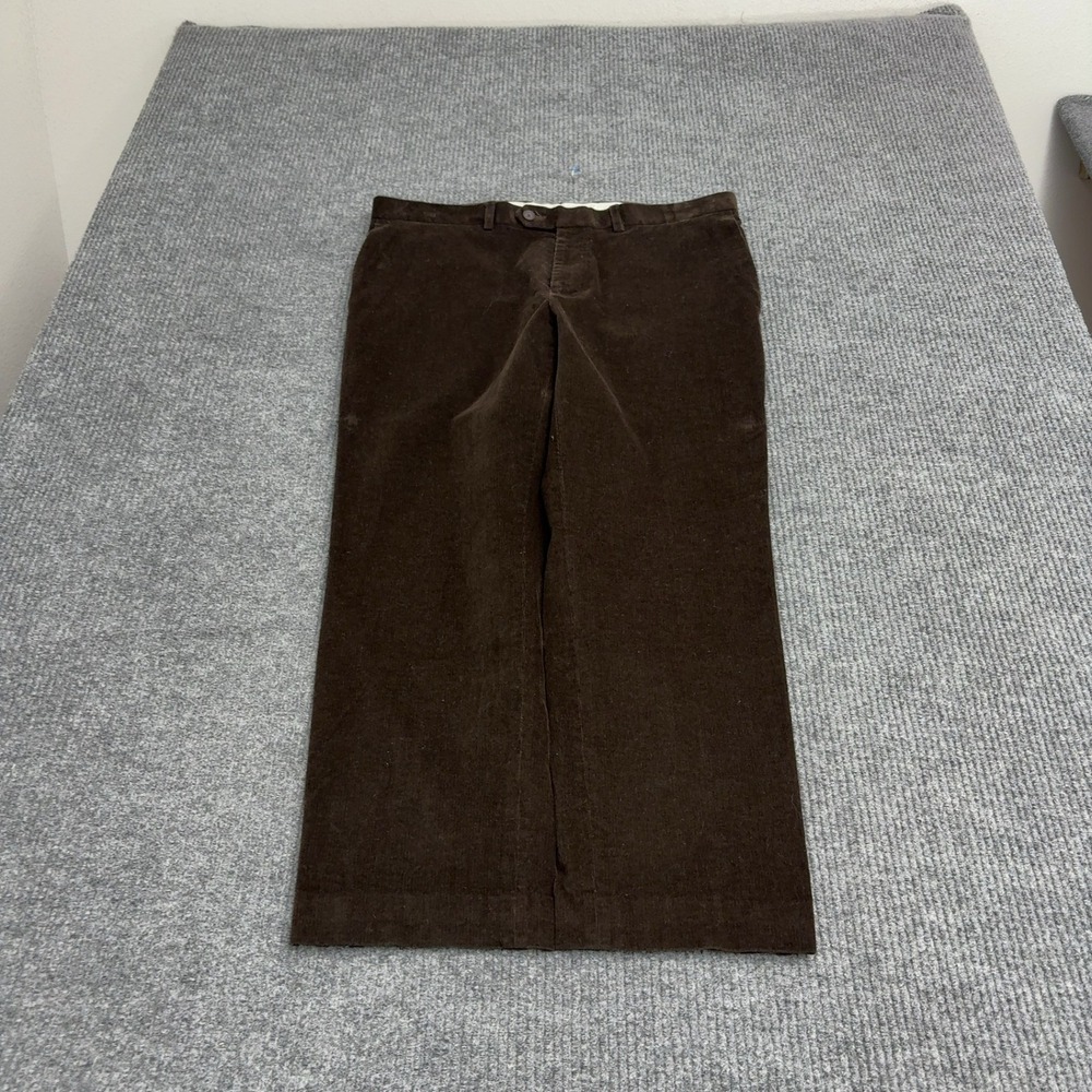 Lauren Ralph Lauren Pants Mens 36 Brown Cotton Corduroy Trousers Classic Casual